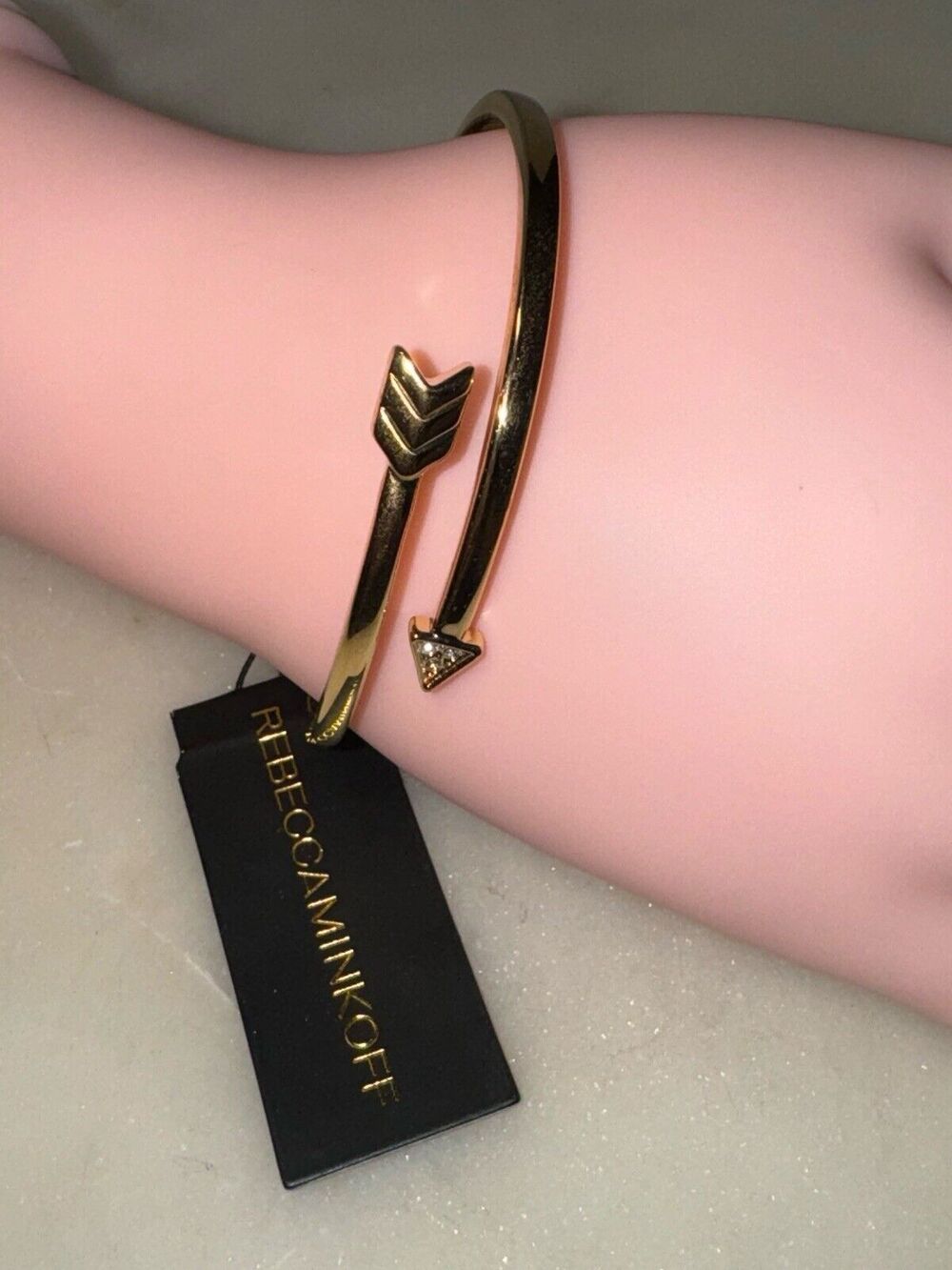 Rebecca Minkoff Arrow Hinged Bangle Bracelet $58 New With Tags